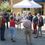 Begrüßung der Gruppe