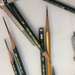Gespitzte Faber-Castell Bleistifte - wichtigstes Werkzeug von Ralf Wilhelm Schmidt