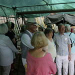 Die Weinberg-Kletterer müssen sich unterstellen.