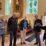 Burkhard Radtke (rechts) kann als gebürtiger Groß Glienicker authentisch über die Ereignisse im Ort vom 2. Weltkrieg, Kriegsende, Einmarsch der Russen, Gebietstausch mit den Alliierten, Mauerbau und DDR-Zeit, sowie von der Wende bis heute berichten.