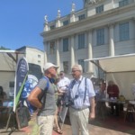 Dr. Uwe Koch, Vorsitzender von Europa Nostra, im Gespräch mit Kulturerben-Projektleiter Hans-Jürgen Krackher (l.)