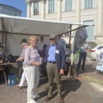 Vereinsvorsitzende Fides Mahrla und ihr Stellvertreter Matthias Finken.