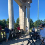 Morgenbriefing durch Dyprand von Queis vor der Radtour an der Glienicker Brücke