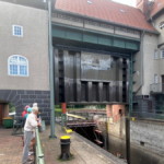 Blick in Schleusenkammer