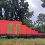 Trockenlegung der Bühne