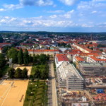 Baustelle des Kreativ Quartiers Potsdam, 2023.