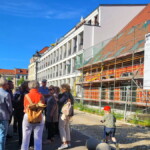 Hinter dem Brockesschen Palais (benannt nach dem Glasschleifer Brockes) schließt sich das zukünftige Kreativquartier an.