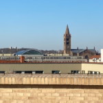 Blick von der Dachterrasse in Richtung jüdischer Friedhof am Pfingstberg