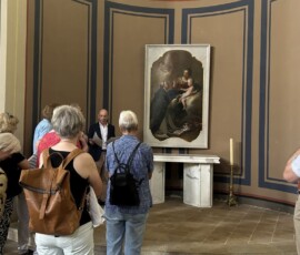 Der Hl. Dominikus empfängt von der Gottesmutter den Rosenkranz, Gemälde von Antoine Pesne, 1739
