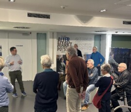 Einführung durch Markus Wicke in die Sonderausstellung „Christopher Lehmpfuhl – Alter Markt Potsdam"